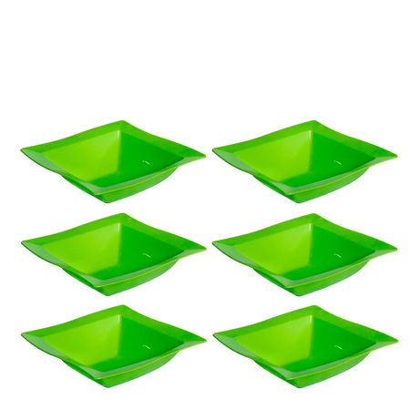 Conjunto de Saladeira Moove 2L 6 peças Verde em Polipropileno Linha Tropical Vemplast
