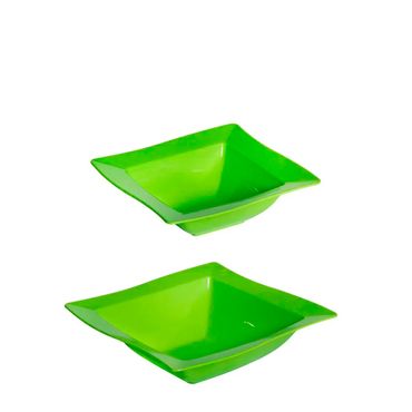 Kit Saladeira Moove 800ml + 2L Verde em Polipropileno Linha Tropical Vemplast
