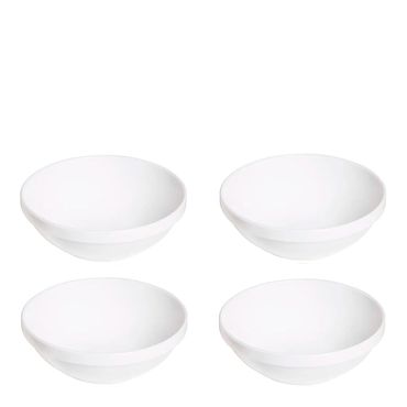 Conjunto de Sopeira Cheff 350ml 4 Peças Branco em Polipropileno Vemplast