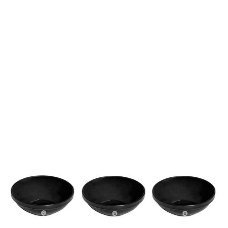 Conjunto de Sopeira Cheff 350ml 3 Peças Preto em Polipropileno MasterChef Vemplast
