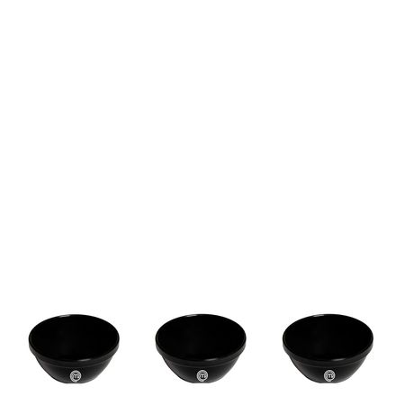 Conjunto de Sopeira Cheff 250ml 3 Peças Preto em Polipropileno MasterChef Vemplast
