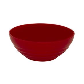 Bowl Oriental Redondo 1,2L Vermelho em Policarbonato Linha Profissional Cook VEM