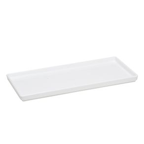 Prato Square Retangular 13,5x27 Branco em Polipropileno Linha Tropical VEM