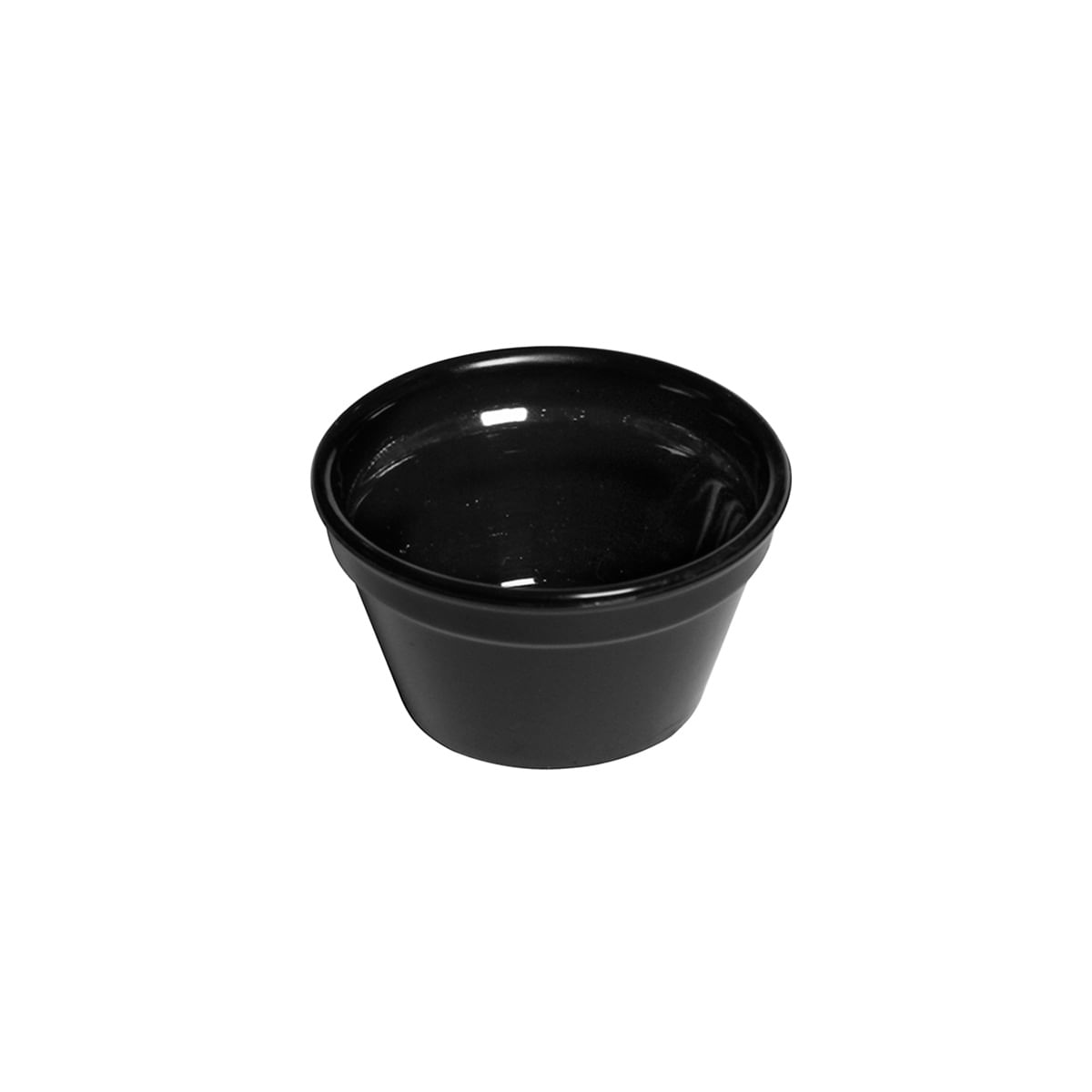 Ramequim Cheff 90ml Preto em Policarbonato