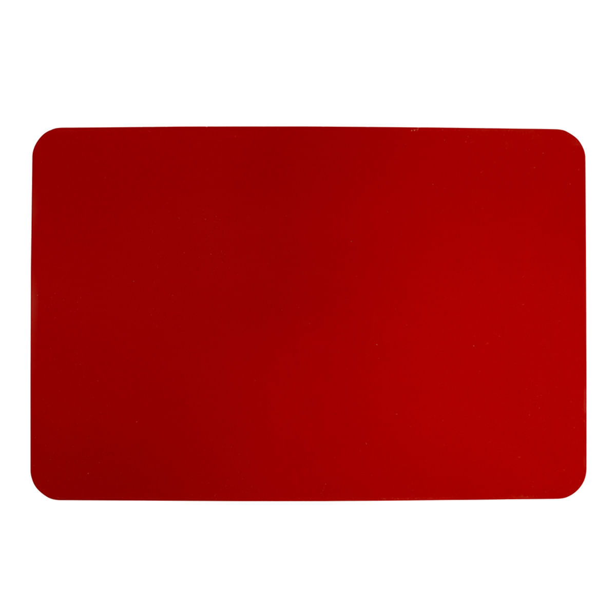 Tapete Culinário Liso Retangular 40x60 Vermelho em Silicone