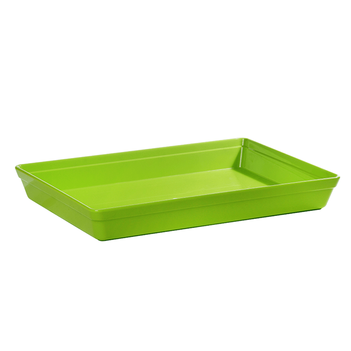 Travessa Stillo Rasa Retangular 4,5L Verde em Polipropileno