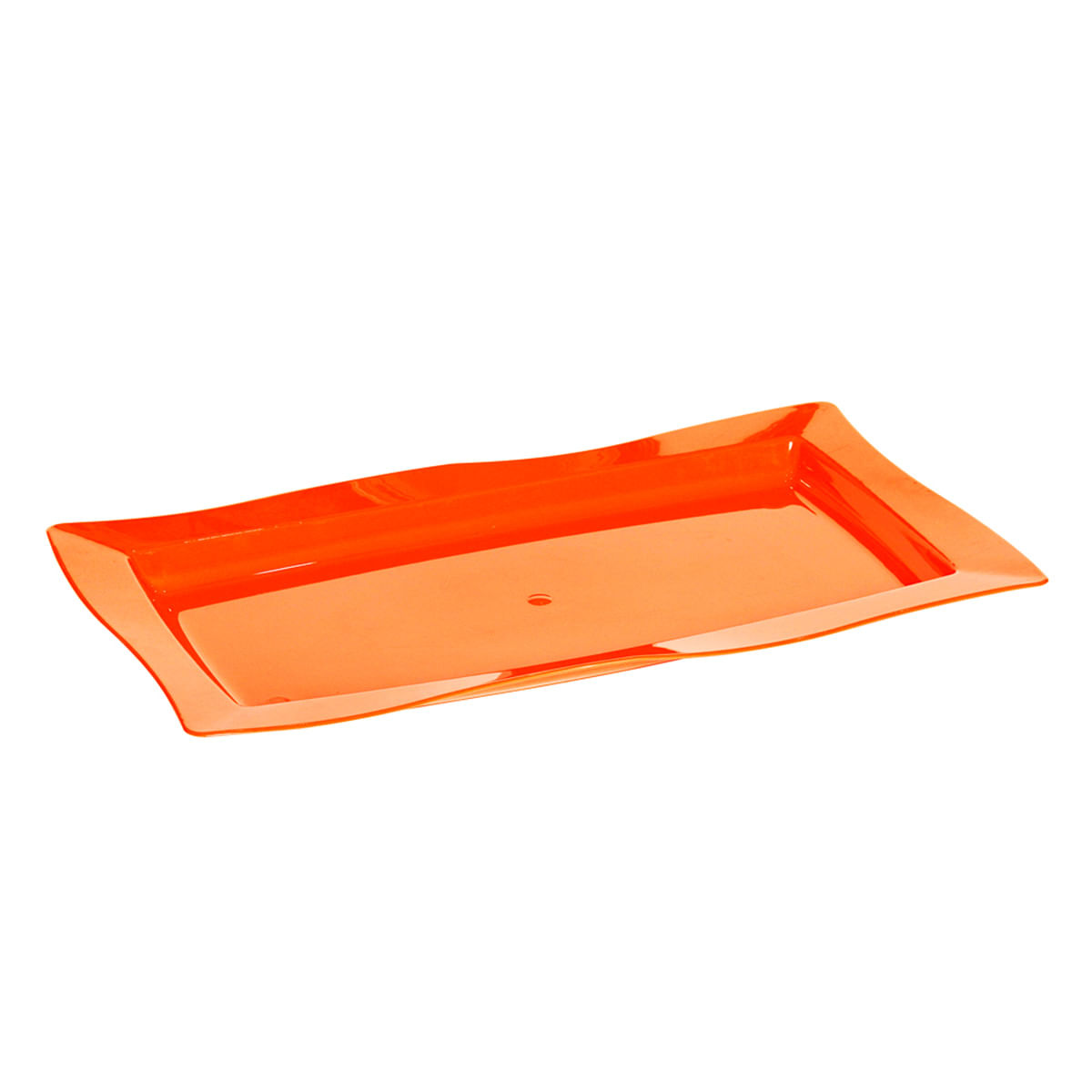 Saladeira Moove Rasa Retangular 3L Laranja em Polipropileno