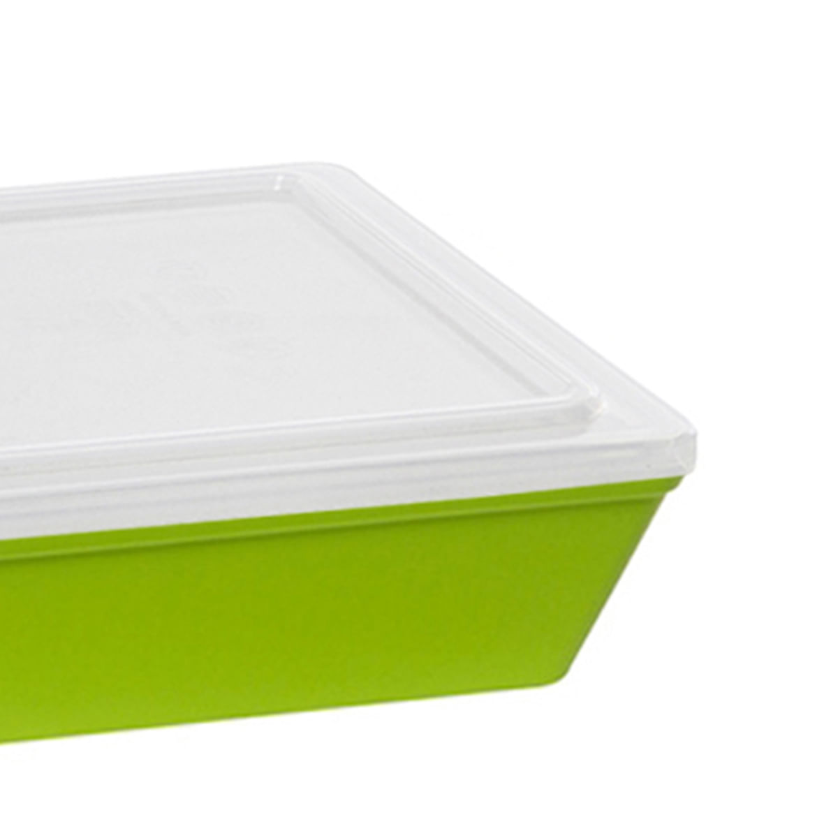Travessa Stillo Retangular Com Tampa 5L Verde em Polipropileno - Imagem 3