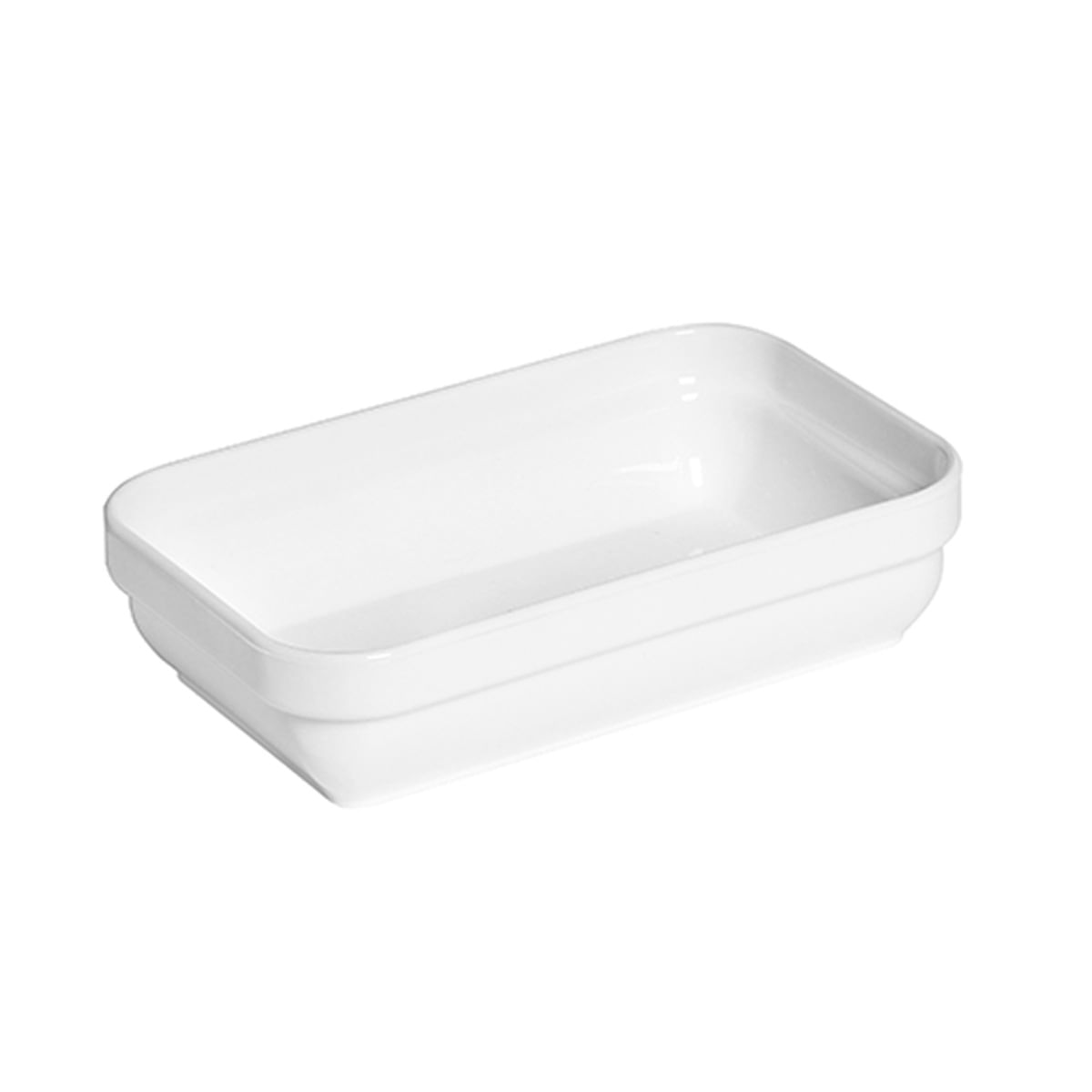 Travessa Cheff Retangular 250ml Branca em Polipropileno – Linha Tropical VEM