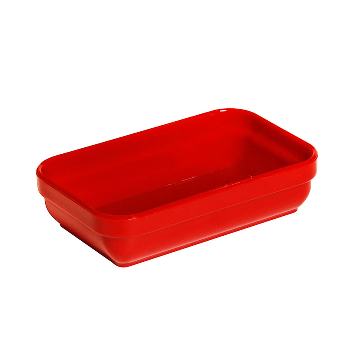 Travessa Cheff Retangular 250ml Vermelha em Polipropileno – Linha Tropical VEM