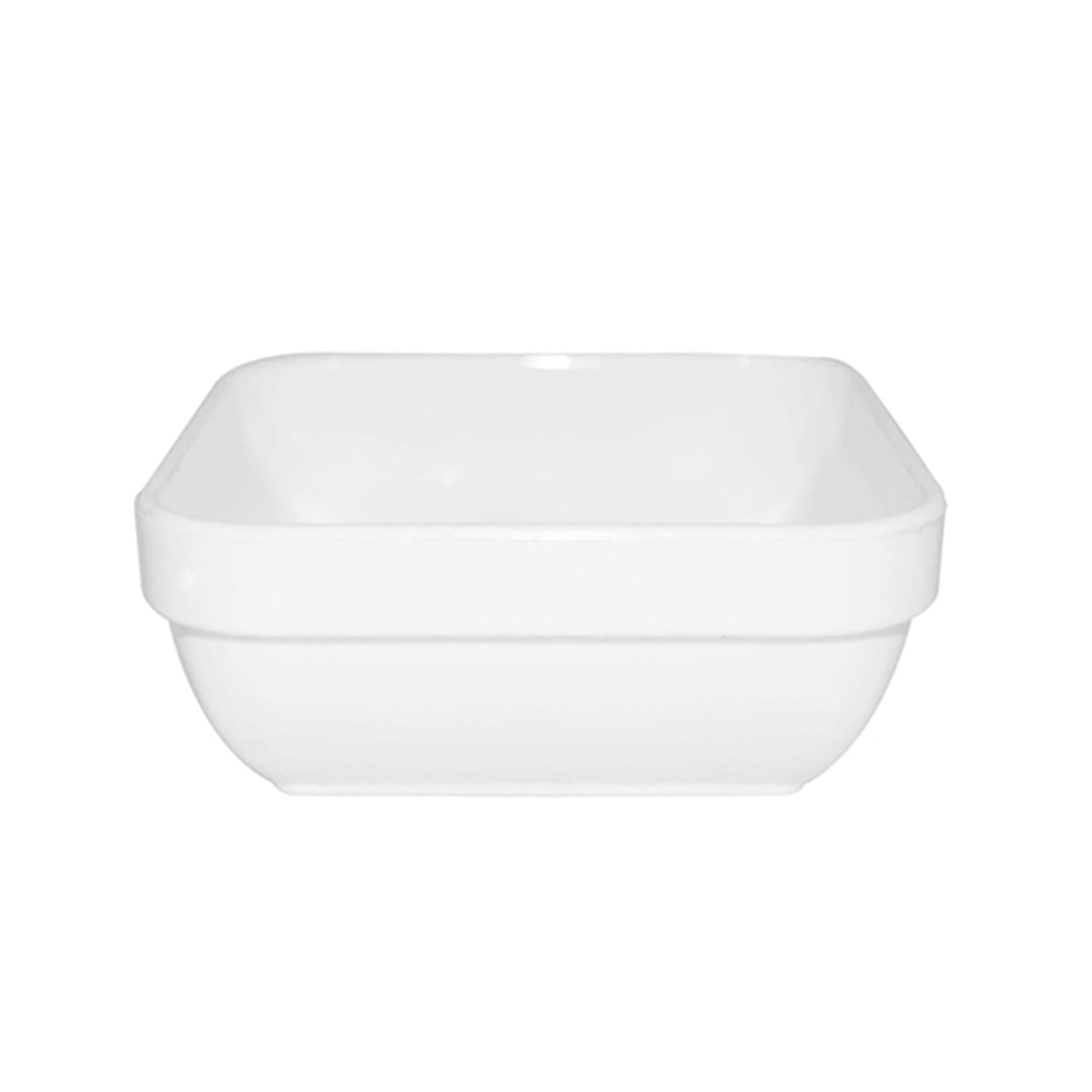 Travessa Cheff Quadrada 250ml Branca em Policarbonato