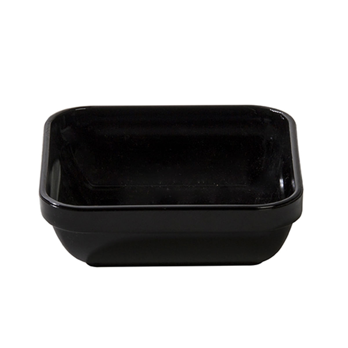 Travessa Cheff Quadrada 250ml Preta em Policarbonato