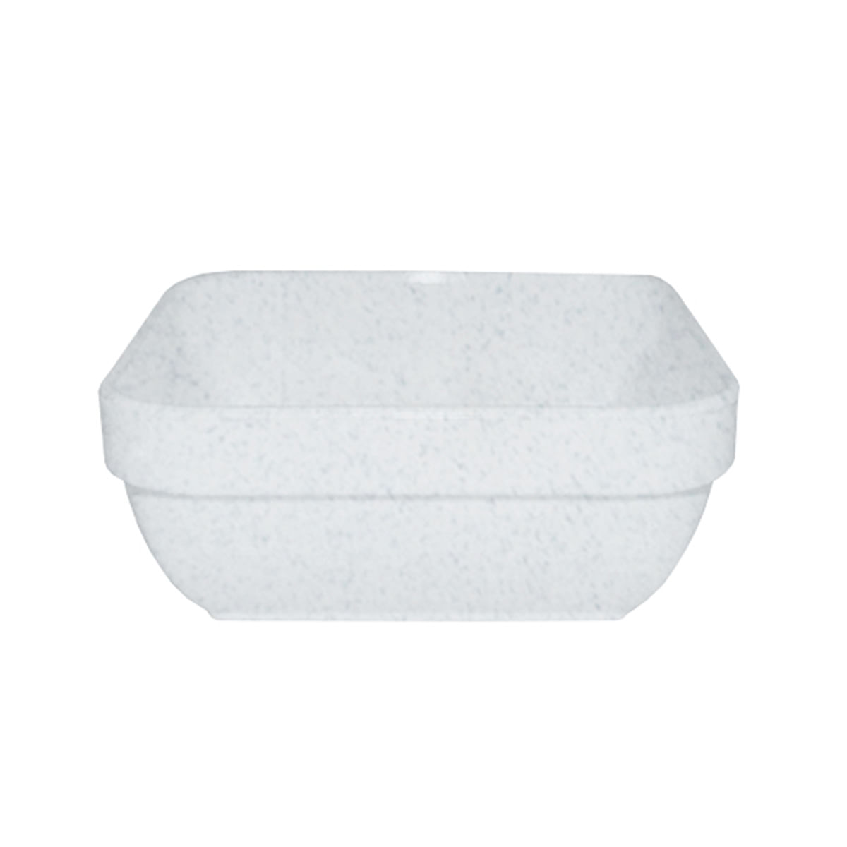 Travessa Cheff Quadrada 250ml Mármore em Policarbonato