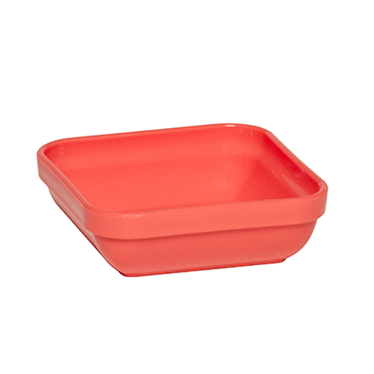 Travessa Cheff Quadrada 250ml Coral em Polipropileno