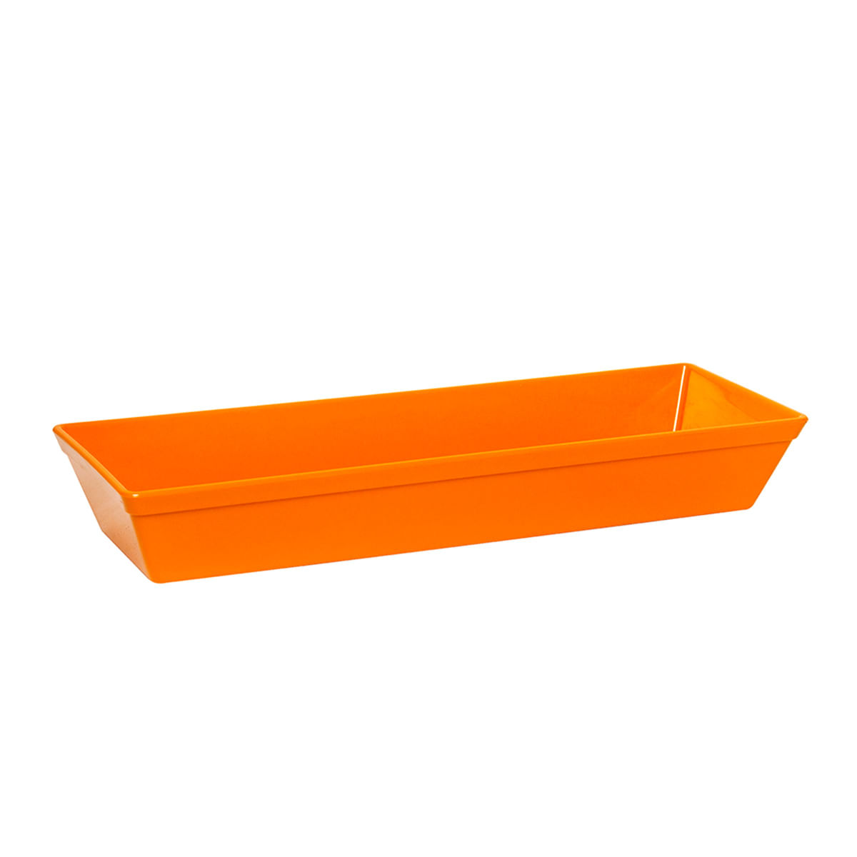 Travessa Stillo Retangular 4 Litros Laranja em Polipropileno – Linha Tropical VEM