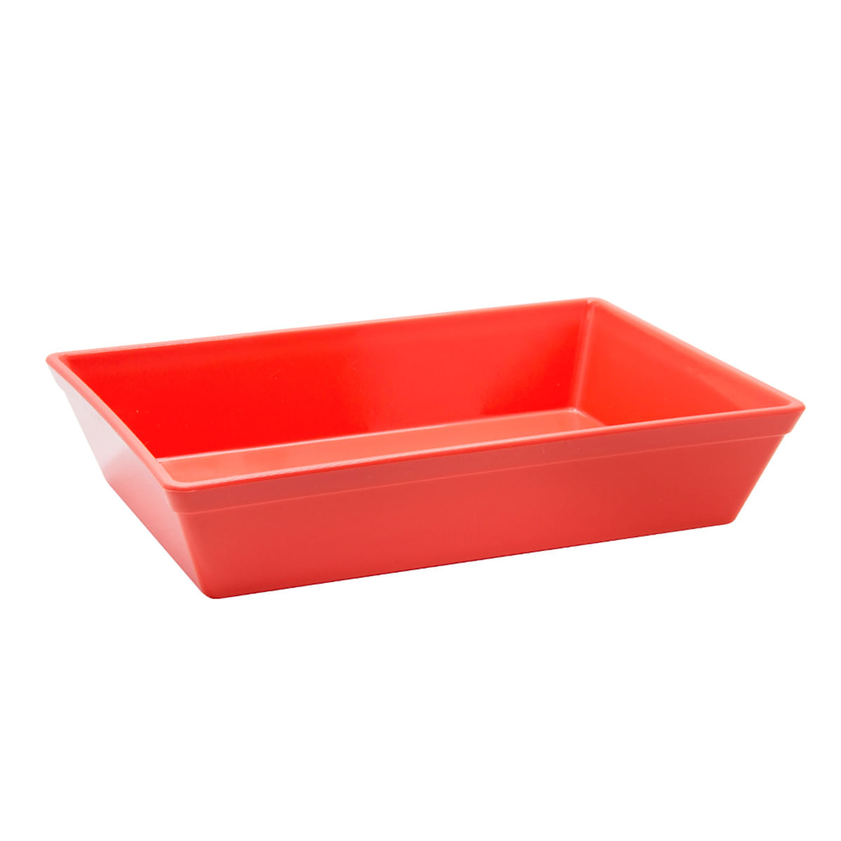 Travessa Stillo Retangular 5L Coral em Polipropileno