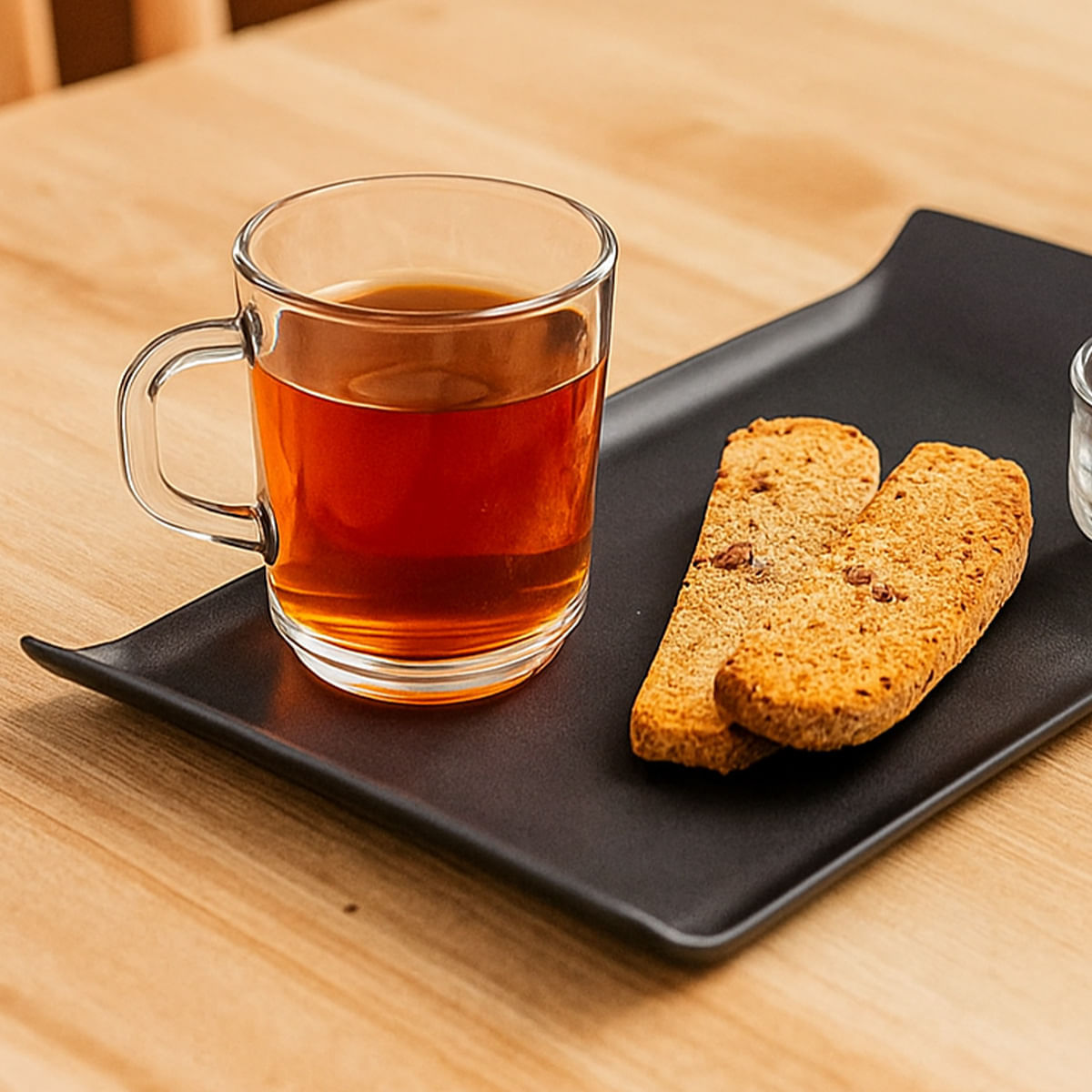 Bandeja Coffee Retangular 15x30 Preta em Polipropileno - Imagem 2