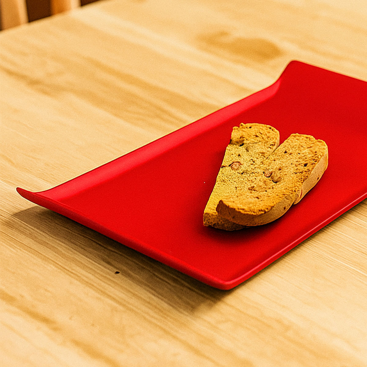 Bandeja Coffee Retangular 15x30 Vermelha em Polipropileno - Imagem 2