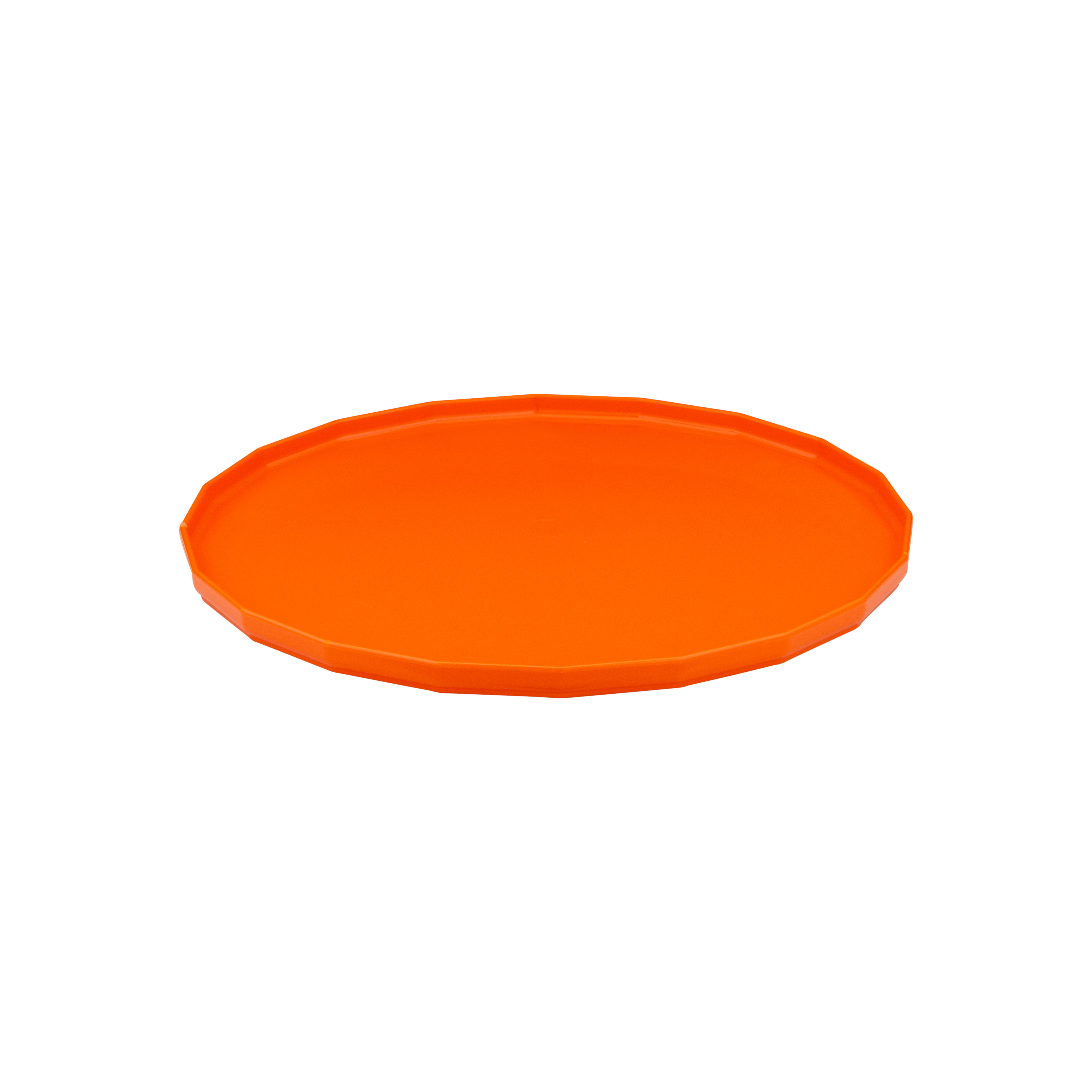 Bandeja Elegance Redonda Aro 30 Laranja em Polipropileno