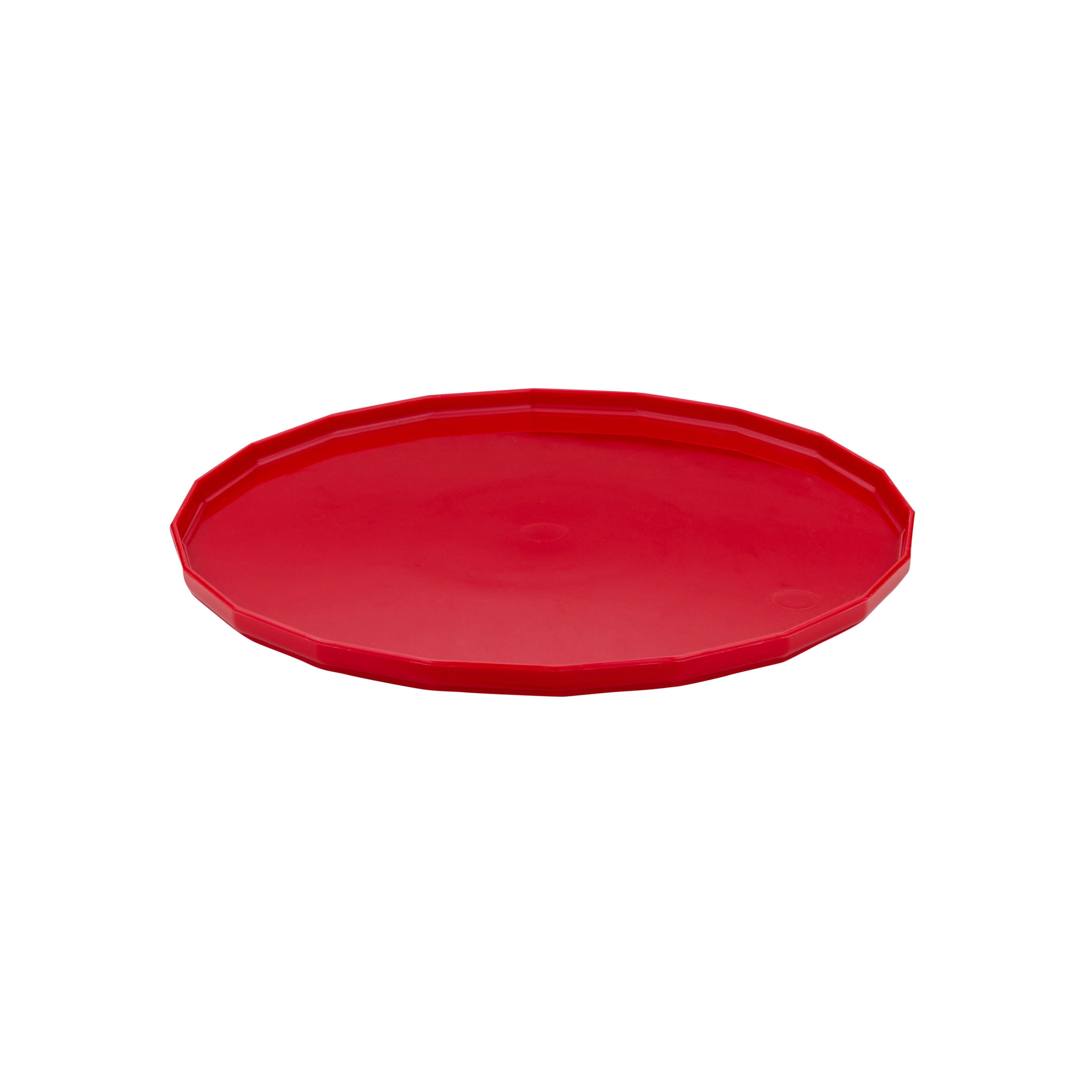 Bandeja Elegance Redonda Aro 30 Vermelha em Polipropileno