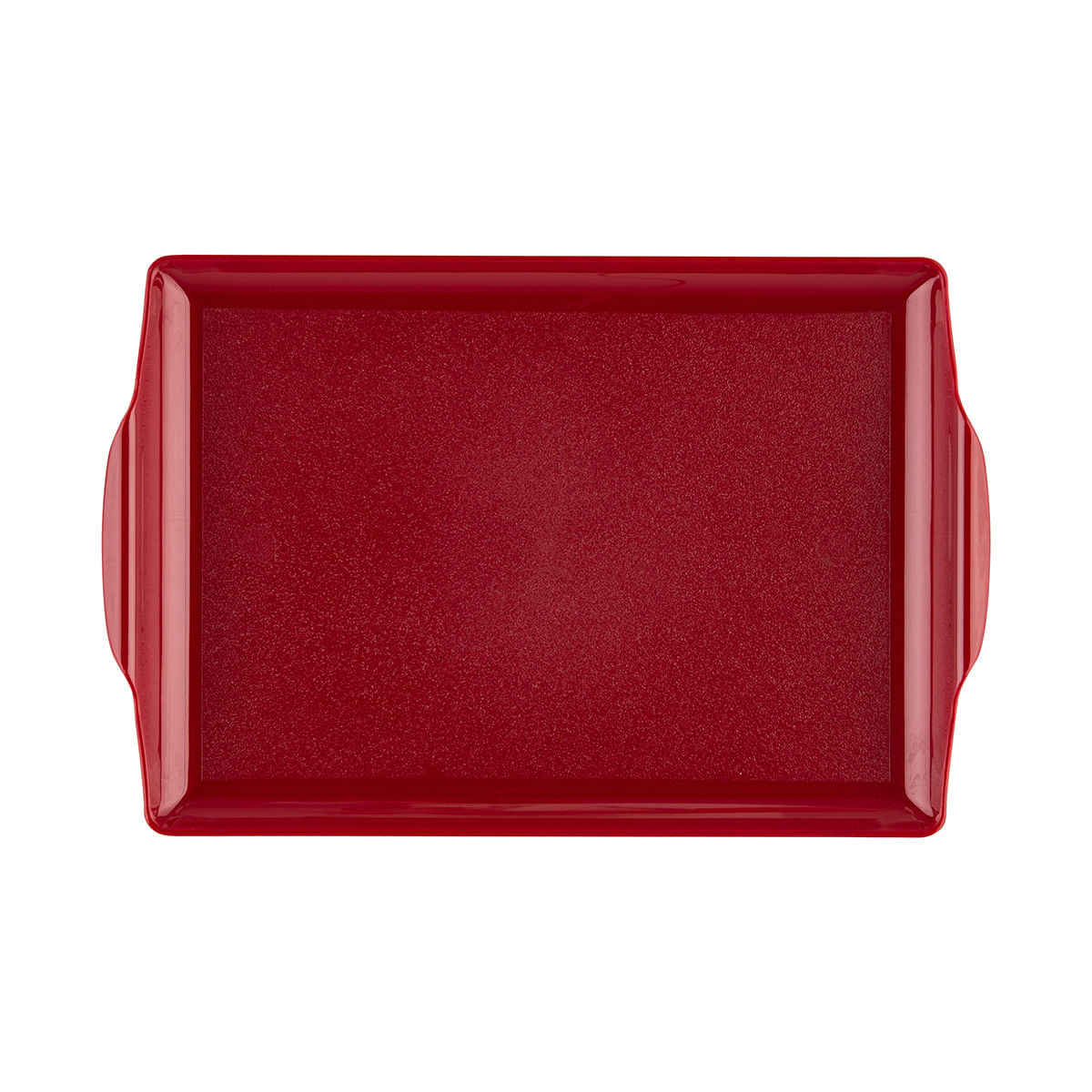 Bandeja Square Retangular 23x35 Vermelha em Policarbonato - Imagem 3