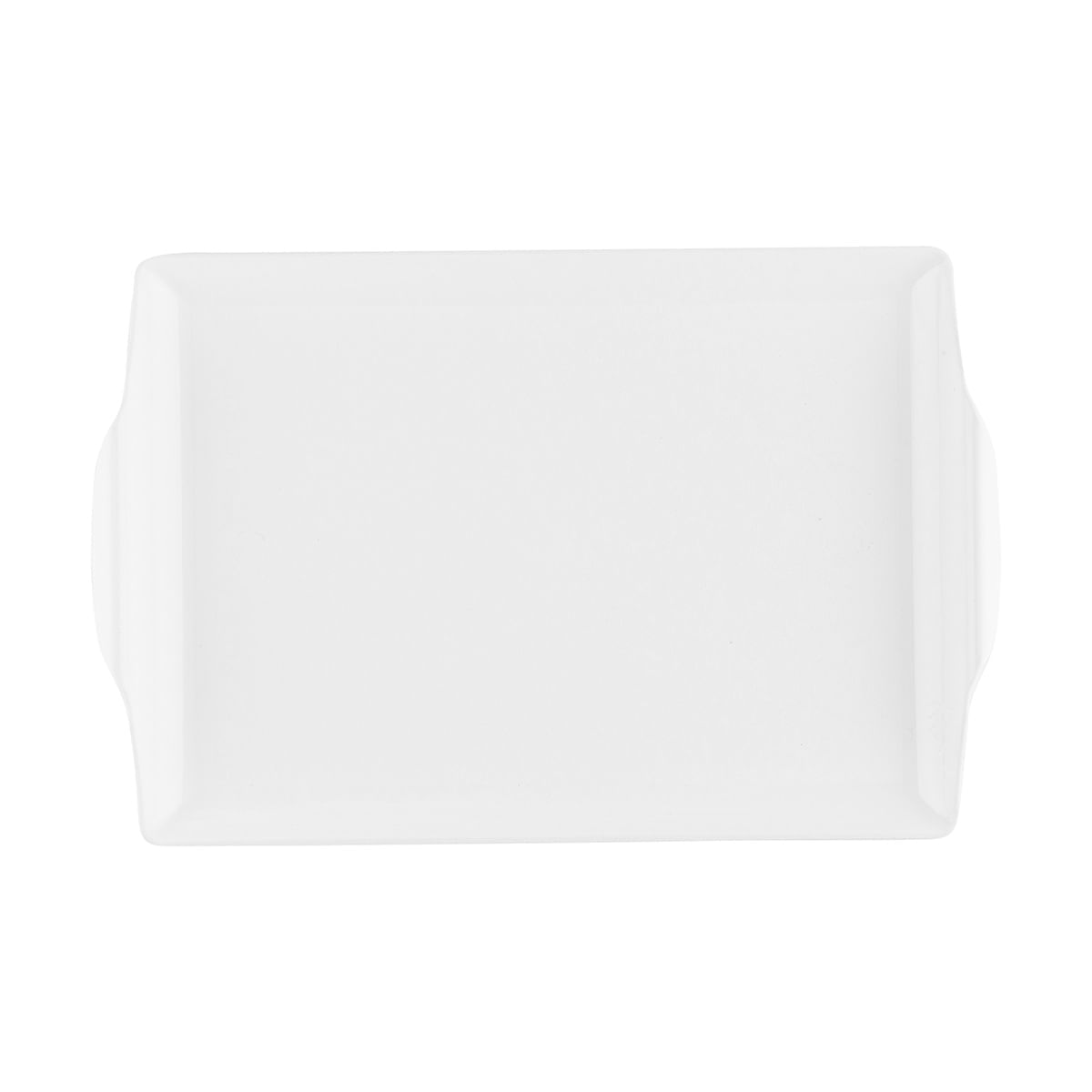 Bandeja Square Retangular 23x35 Branca em Policarbonato - Imagem 3