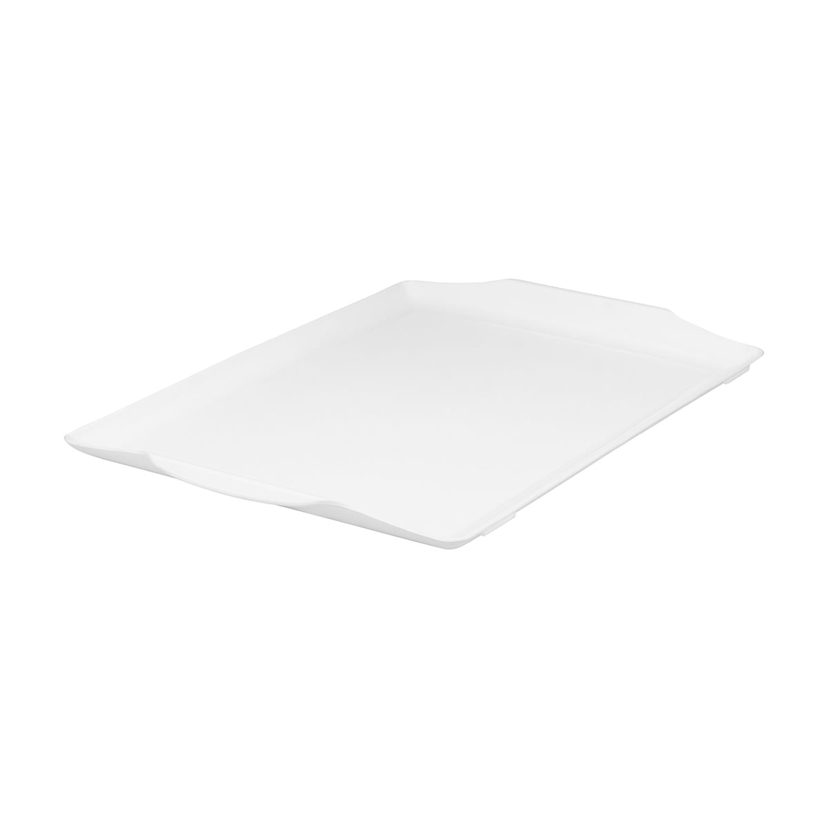 Bandeja Square Retangular 35x50 Branca em Policarbonato