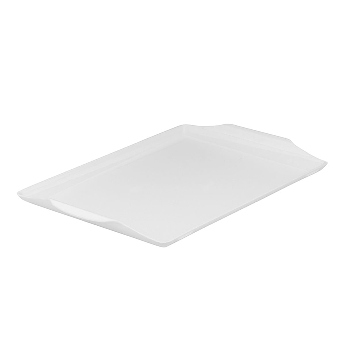 Bandeja Square Retangular 23x35 Branca em Polipropileno