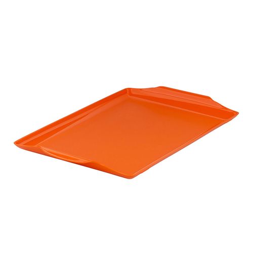 Bandeja Square Retangular 23x35cm Laranja em Polipropileno  – Linha Tropical VEM