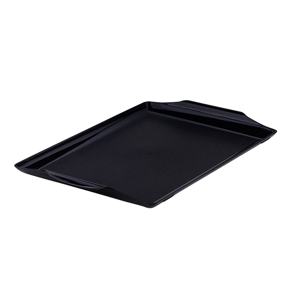 Bandeja Square Retangular 23x35 Preta em Polipropileno