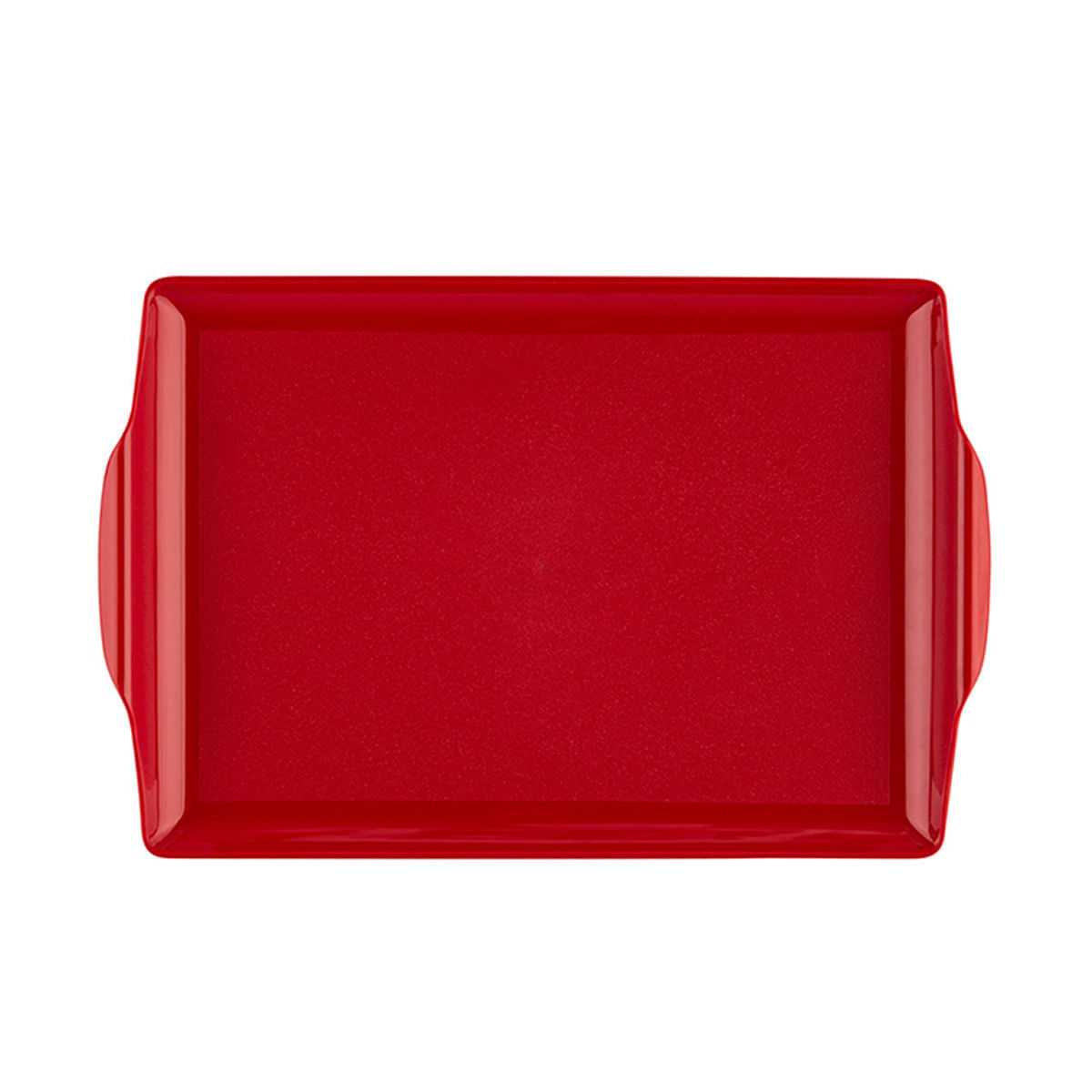 Bandeja Square Retangular 23x35 Vermelha em Polipropileno - Imagem 3