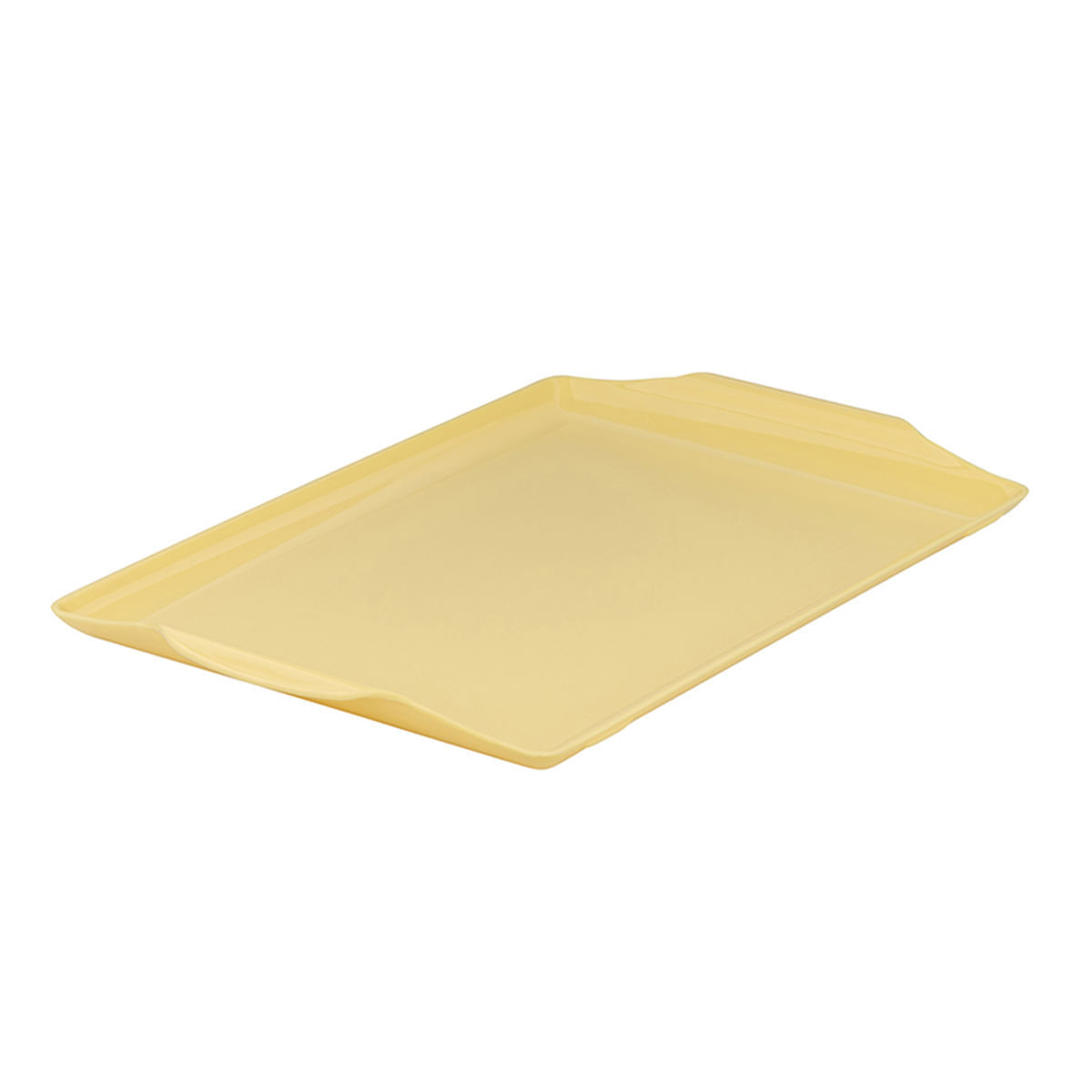 Bandeja Square Retangular 23x35 Amarelo em Polipropileno