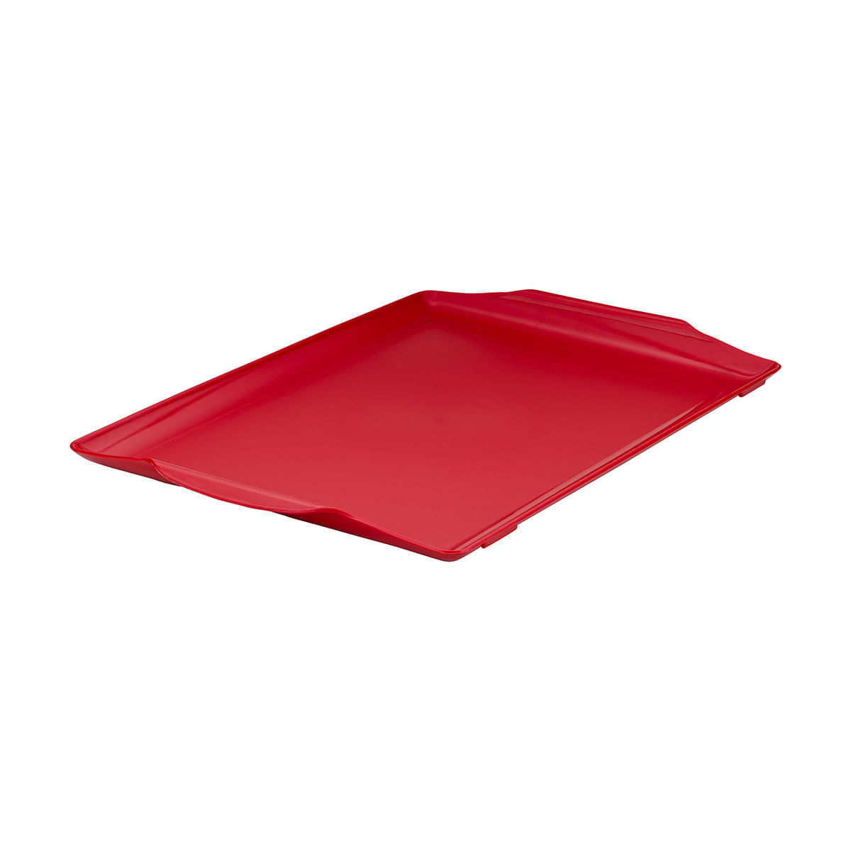 Bandeja Square Retangular 35x50 Vermelha em Polipropileno