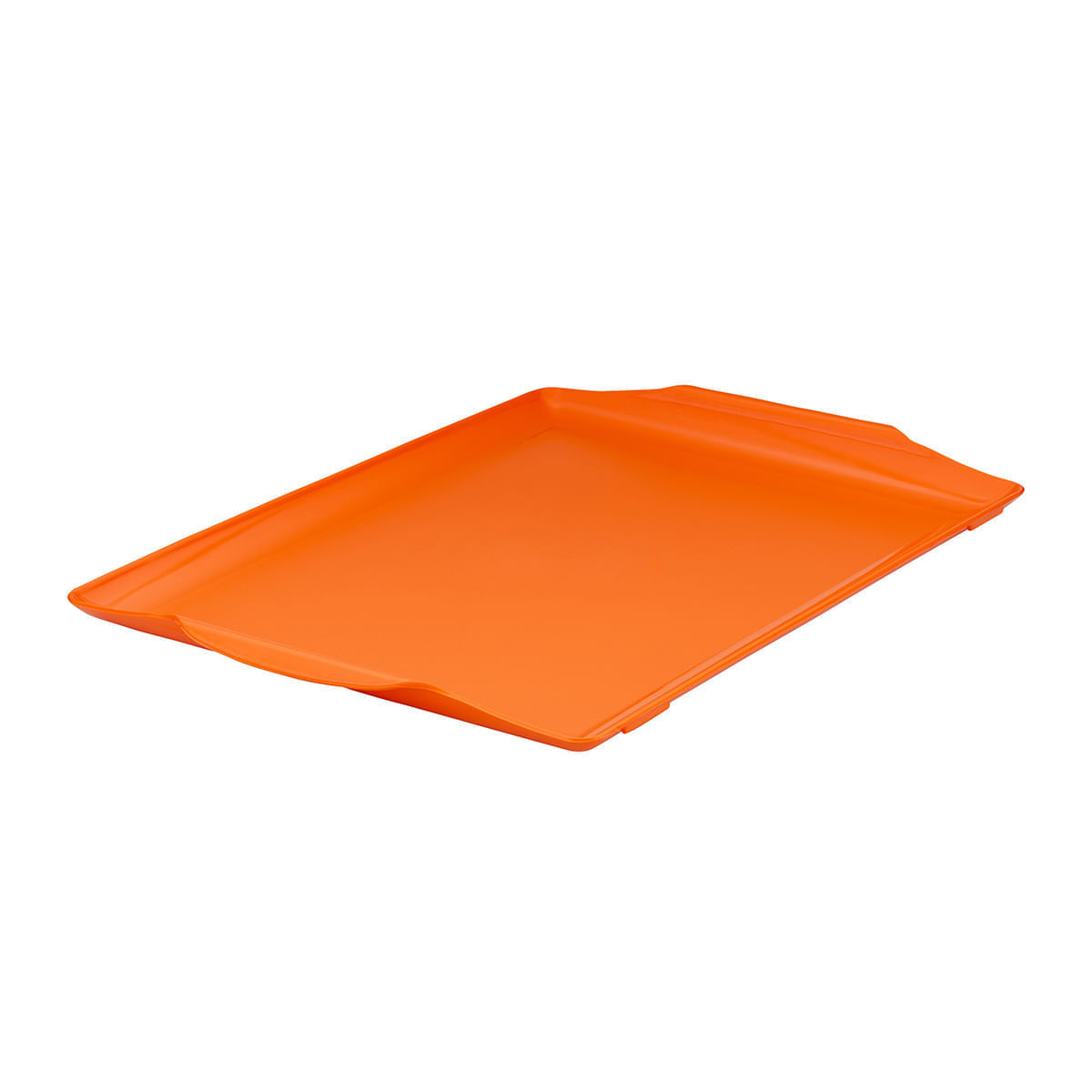Bandeja Square Retangular 35x50 Laranja em Polipropileno
