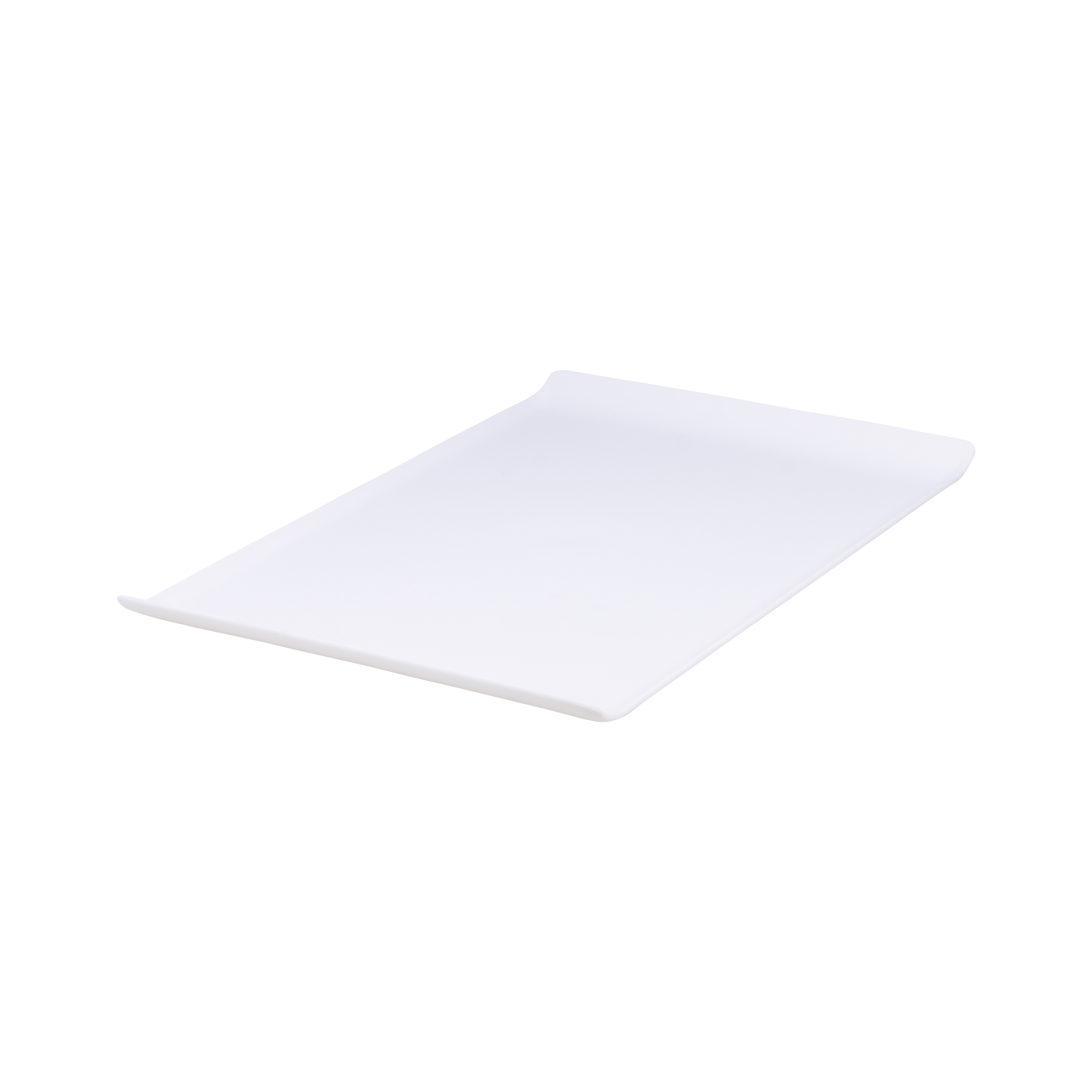 Bandeja Servir Retangular 30x45 Branca em Policarbonato