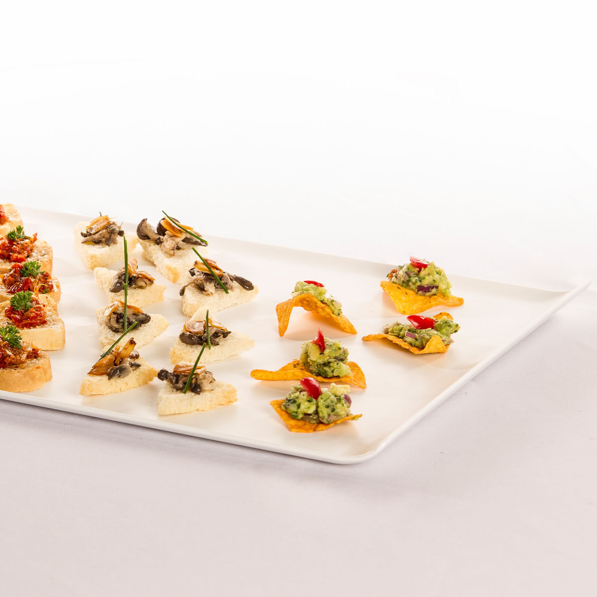 Bandeja Servir Retangular 30x45 Branca em Policarbonato - Imagem 2