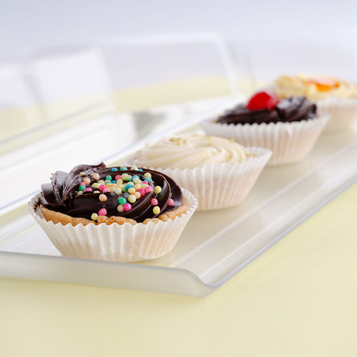 Bandeja Servir Retangular 15x50 Natural em Policarbonato - Imagem 2