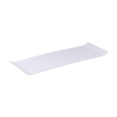 Bandeja Servir Retangular 15x40cm Branca em Polipropileno – Linha Tropical VEM