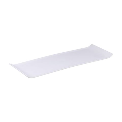 Bandeja Servir Retangular 15x40cm Branca em Polipropileno – Linha Tropical VEM