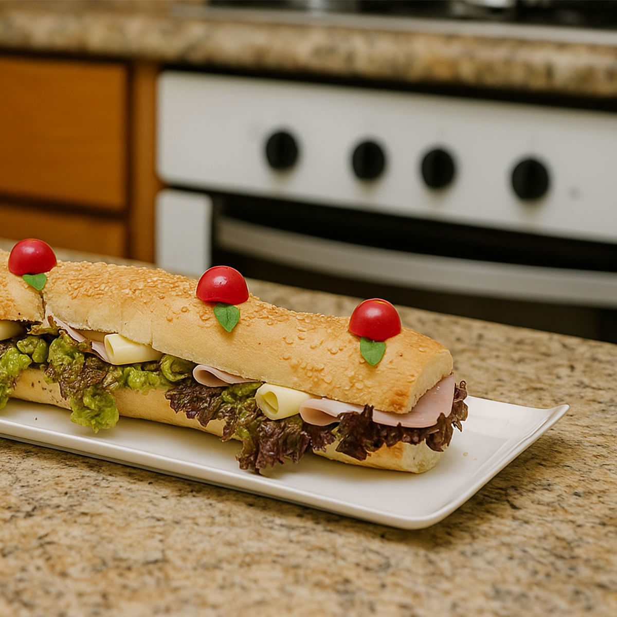 Bandeja Servir Retangular 15x40 Branca em Polipropileno - Imagem 2