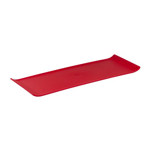 Bandeja Servir Retangular 15x40cm Vermelha em Polipropileno – Linha Tropical VEM