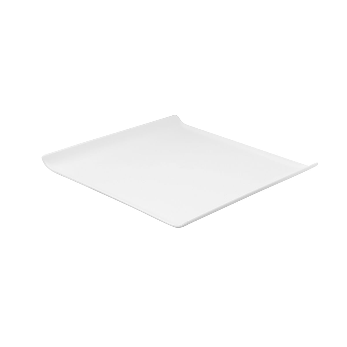 Bandeja Servir Quadrada 30x30 Branca em Polipropileno