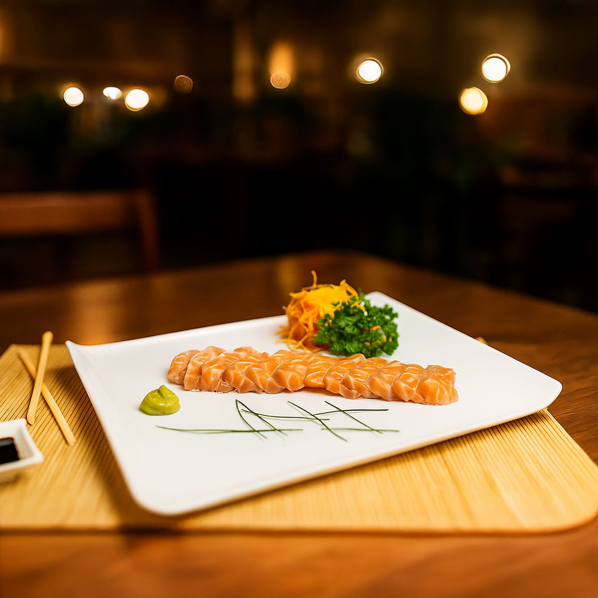 Bandeja Servir Quadrada 30x30 Branca em Polipropileno - Imagem 2