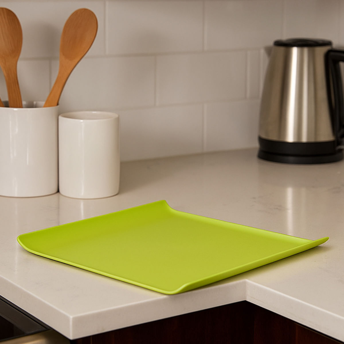 Bandeja Servir Quadrada 30x30 Verde em Polipropileno - Imagem 2