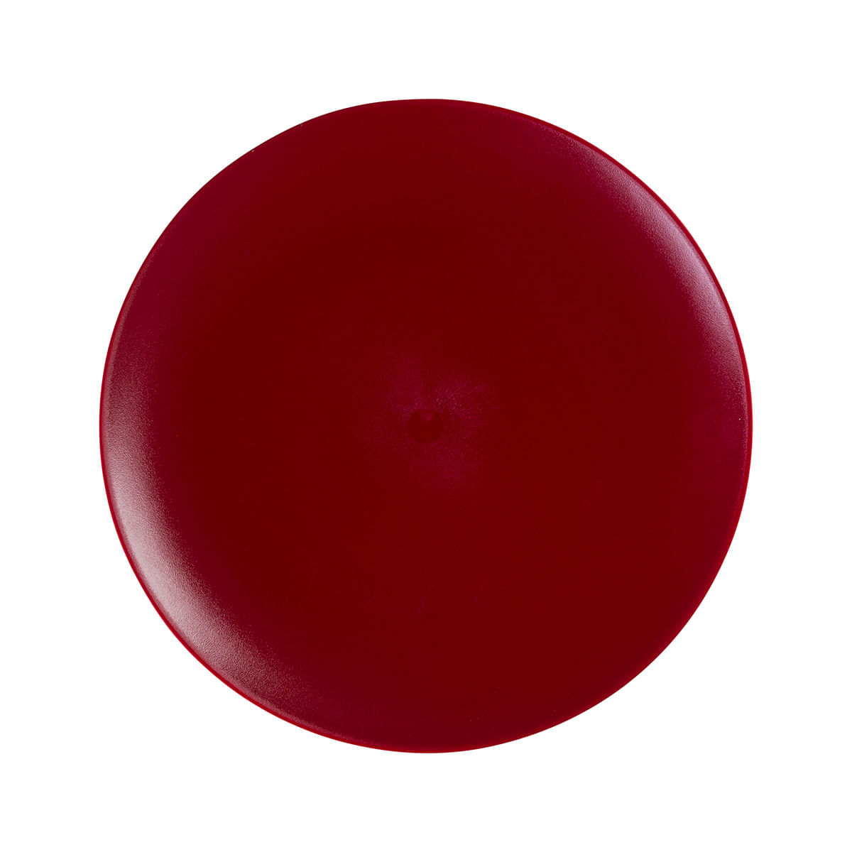 Prato Elegance Redondo 30cm Vermelho em Policarbonato