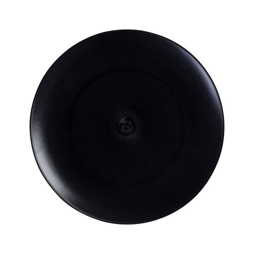 Prato de Bolo Elegance Redondo 30cm Preto em Policarbonato – Linha Profissional Cook VEM