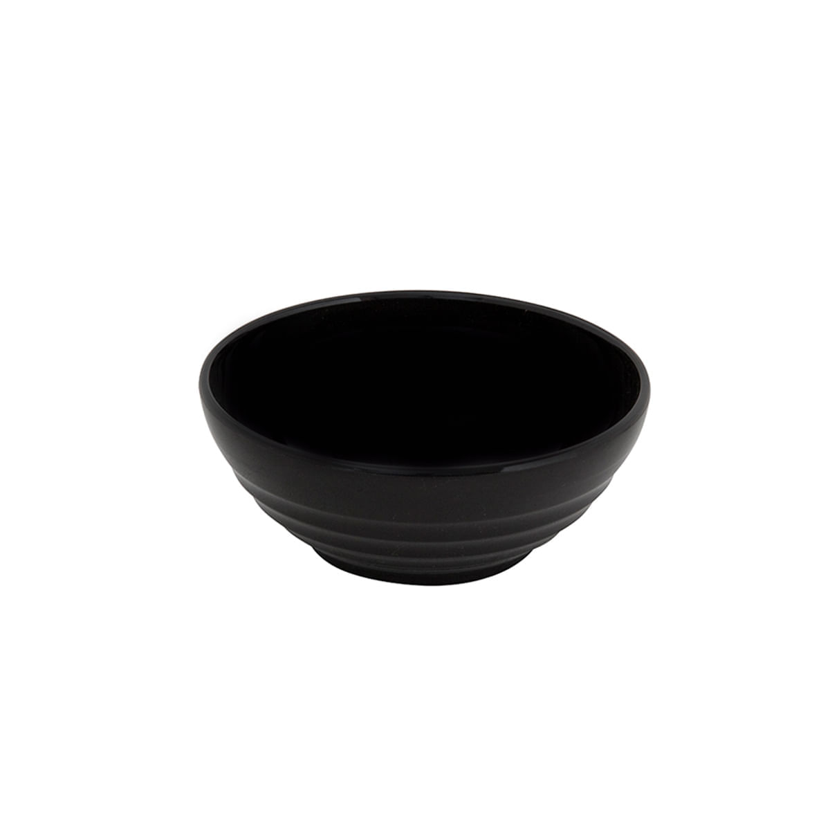 Bowl Oriental Redondo 500ml Preto em Policarbonato