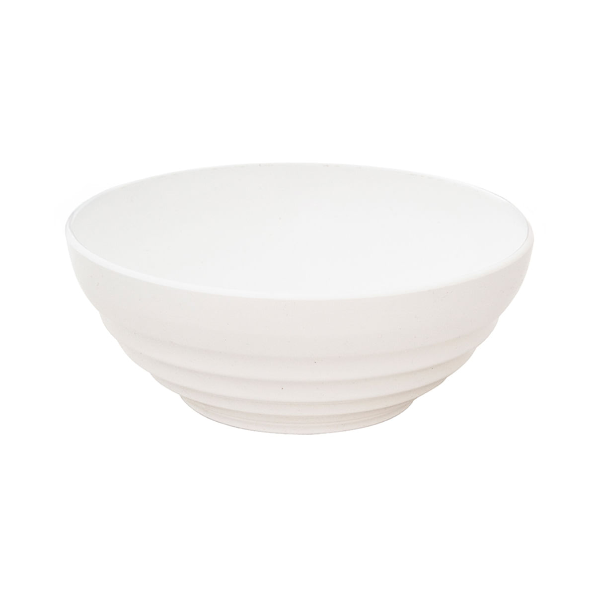 Bowl Oriental Redondo 1,2L Branco em Policarbonato