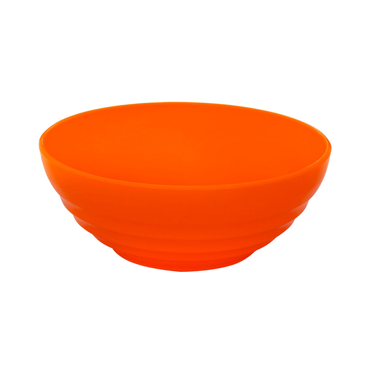 Bowl Oriental Redondo 1,2L Laranja em Policarbonato