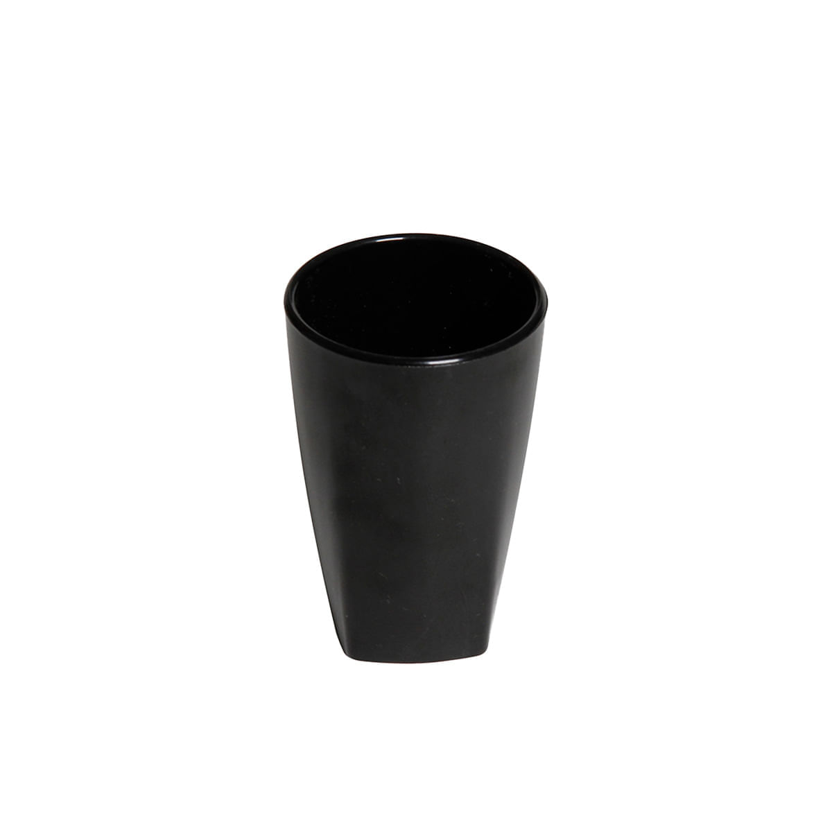 Copo Dolce Redondo 80ml Preto em Policarbonato
